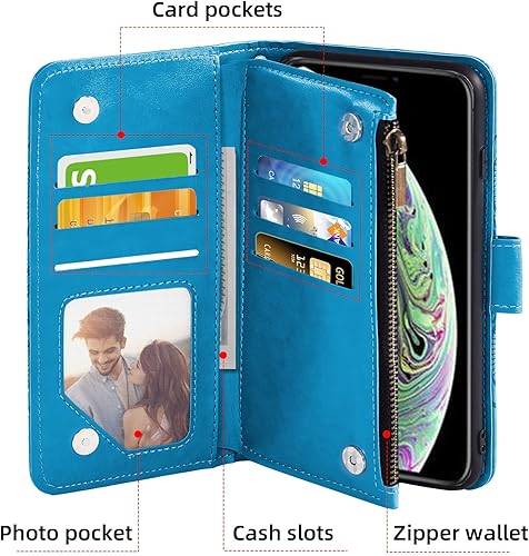 Miniatura 3 de Asuwish Funda compatible con iPhone Xs Max y protector de pantalla de vidrio templado, funda para teléfono celular para i X XR Xsmax 10x SX Xmax