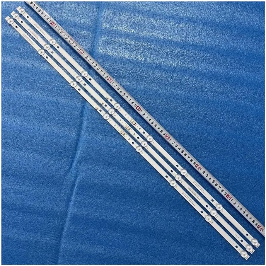 Backlight Strip 8LED 828mm Compatible with K43DLJ12US K43DLJ10US VHIX-43F169MSY VHIX-43U169MSY Spare Parts(Kit 3pcs for 1 TV)