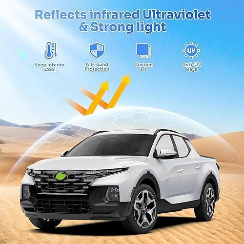 Miniatura 8 de Canvcle Parasoles para parabrisas para Jeep Grand Cherokee 2011-2021, visera solar para ventanas laterales y traseras, protección de privacidad,