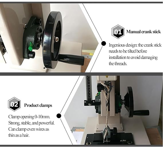 Manual Push and Pull Test Bench with Data Storage, 1000N Capacity, for Laboratory Tensile Testing