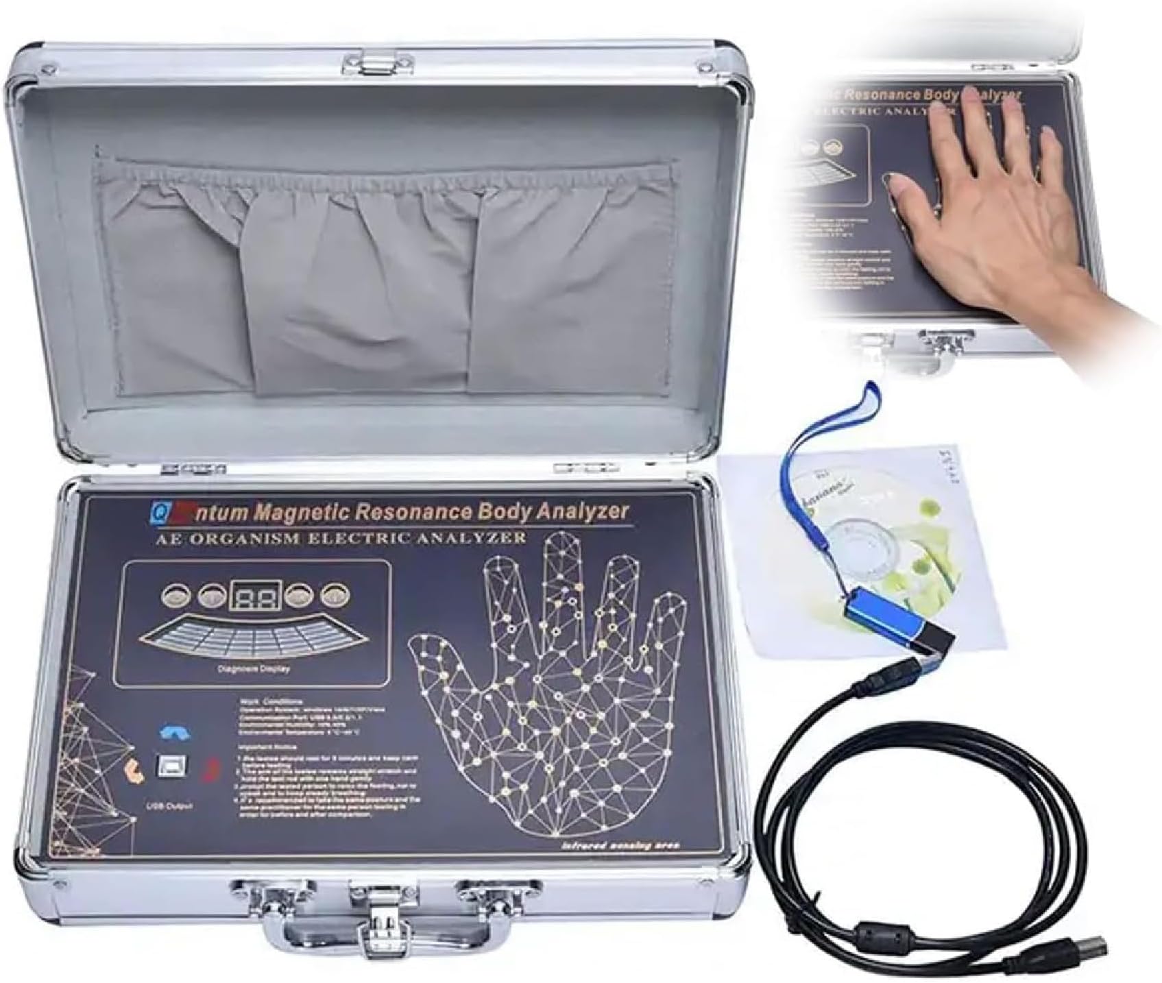 Quantum Magnetic Health Body Analyzer - Fast & Accurate Portable Multifunctional Subhealth Health Scanner - Professional Test For Physical Health - for Man & Woman