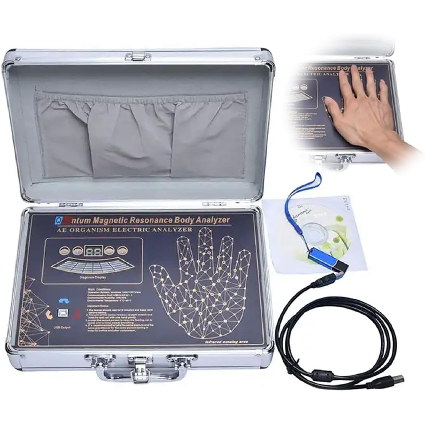 Quantum Magnetic Health Body Analyzer - Fast & Accurate Portable Multifunctional Subhealth Health Scanner - Professional Test For Physical Health - for Man & Woman