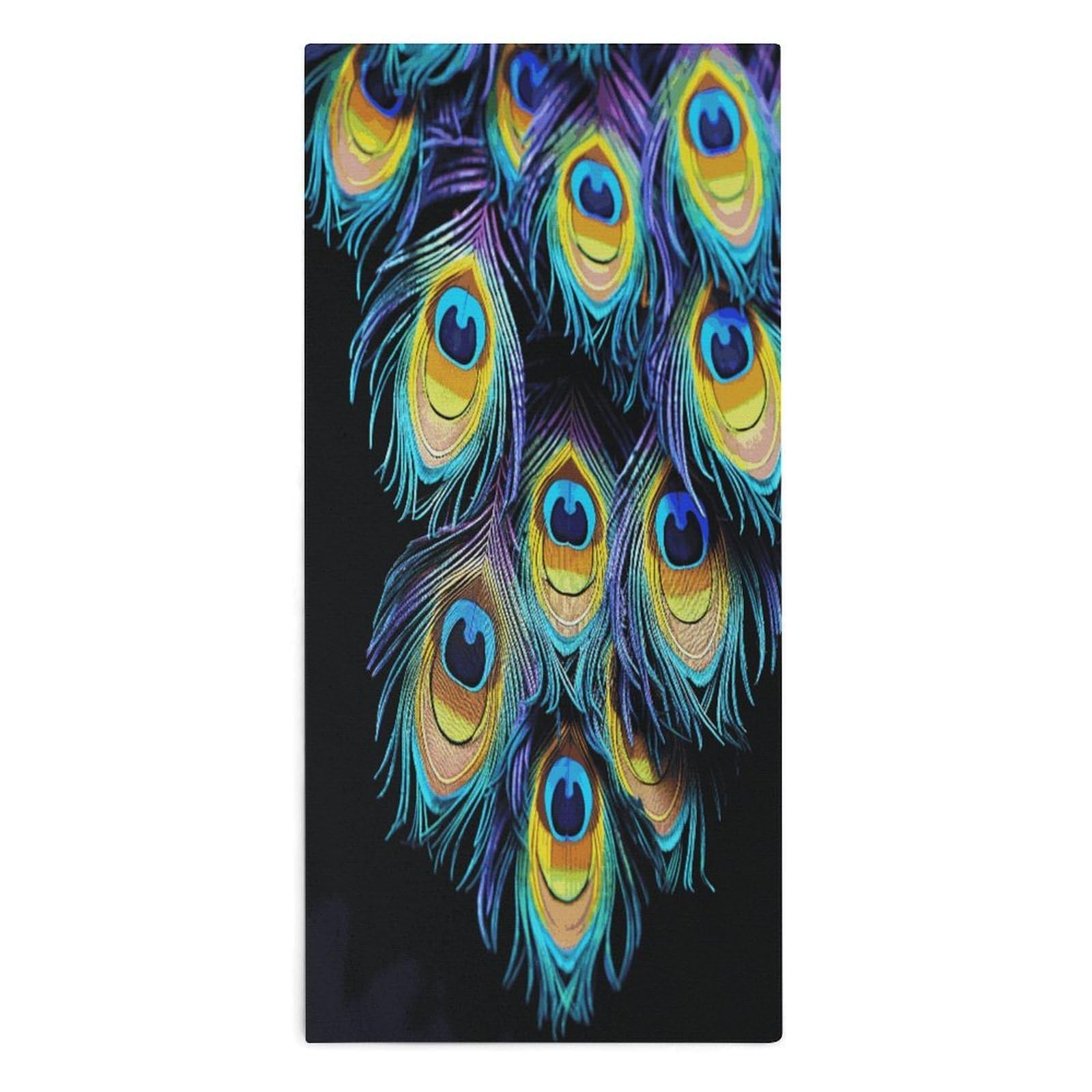 Btcowzrv Style A Bunch Of Peacock Feathers Bath Towel Beach Towels Shower Towel