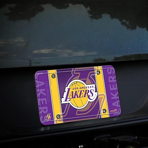 Miniatura 213 de Rico Industries Etiqueta de metal de baloncesto de la NBA de 6 x 12 pulgadas, ideal para camiones/coches/SUV