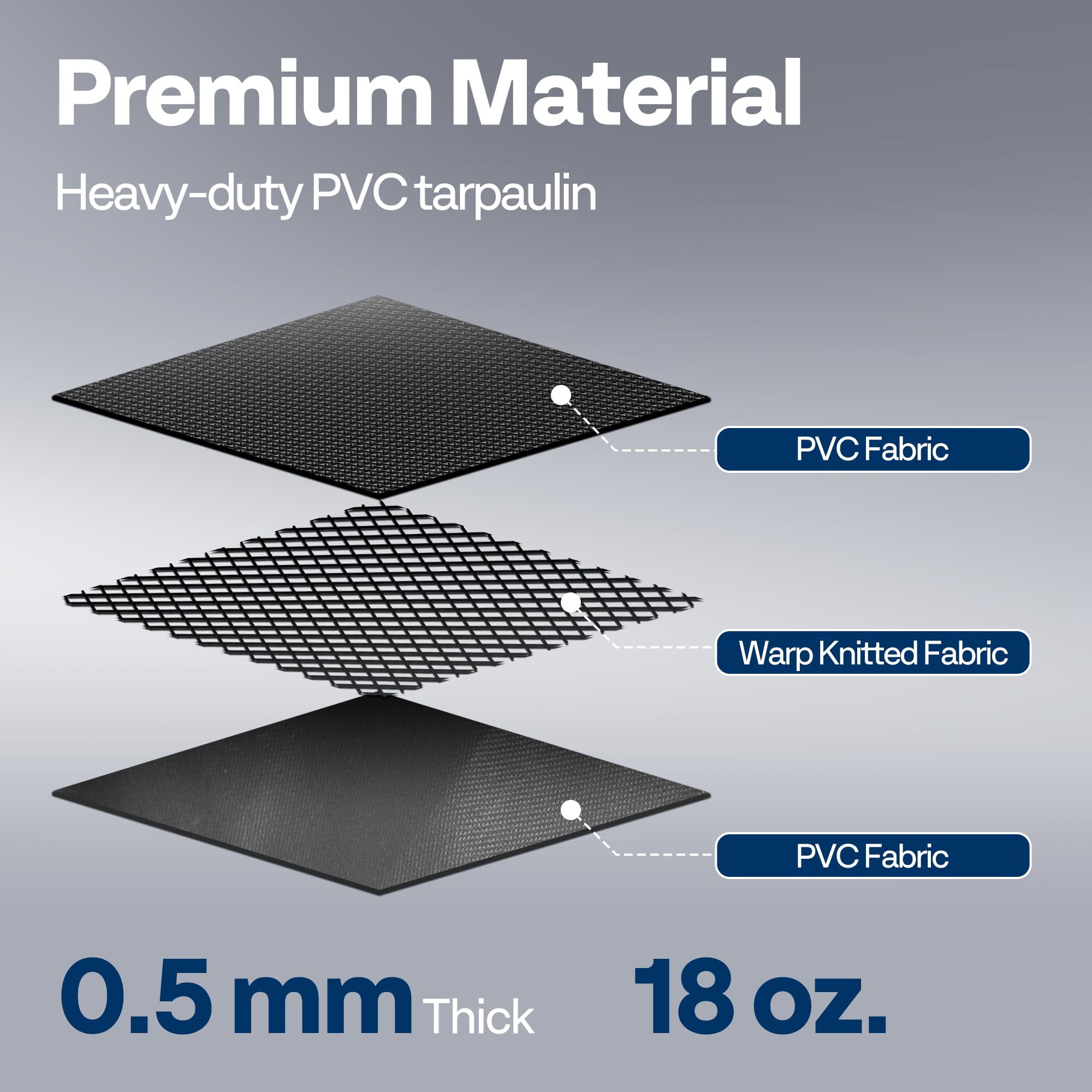VIVOHOME Tapete de contención (7 pies 9 pulgadas x 18 pies) con esquina permanente, color negro | Alfombrillas de PVC para garaje, alfombrilla de estacionamiento resistente con una escobilla de goma