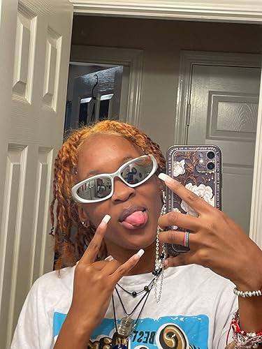 Miniatura 6 de AIEYEZO Gafas de sol deportivas envolventes para hombres y mujeres, a la moda, con marco grueso, gafas de sol elegantes y deportivas