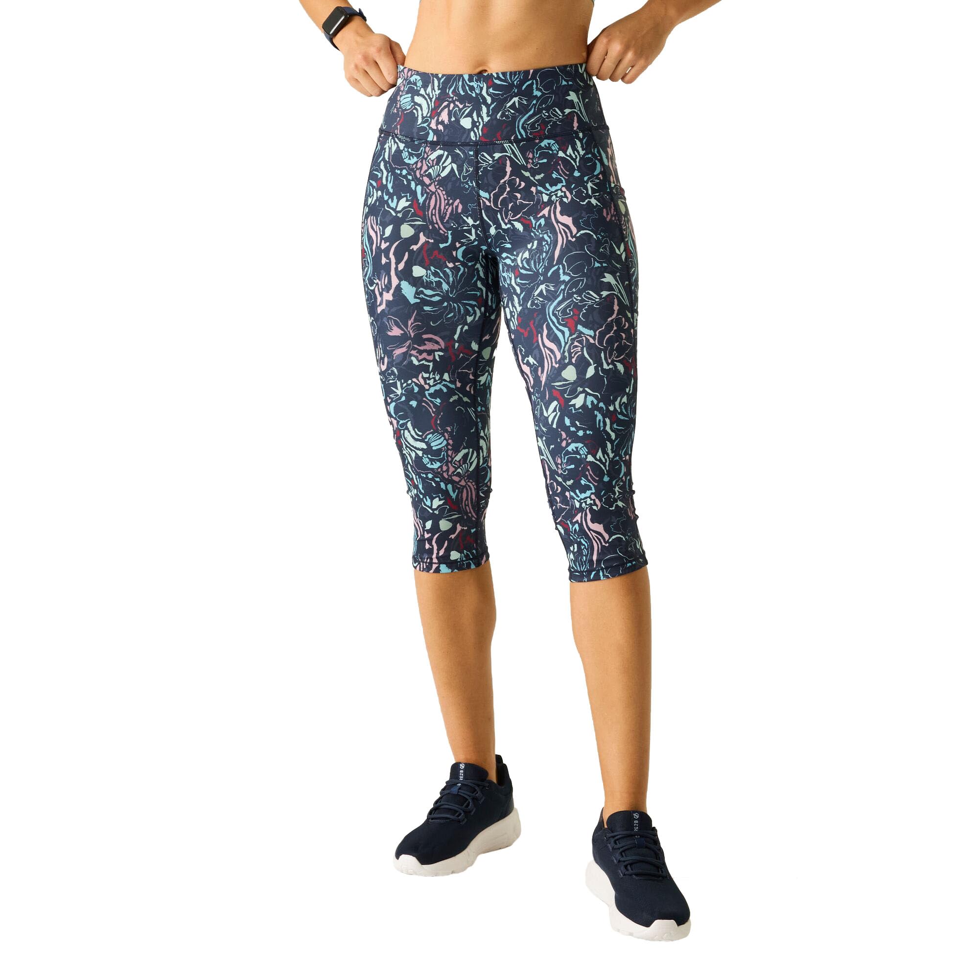 Dare 2B Women's Blue Influential Ii 3/4 Leggings Size: 20