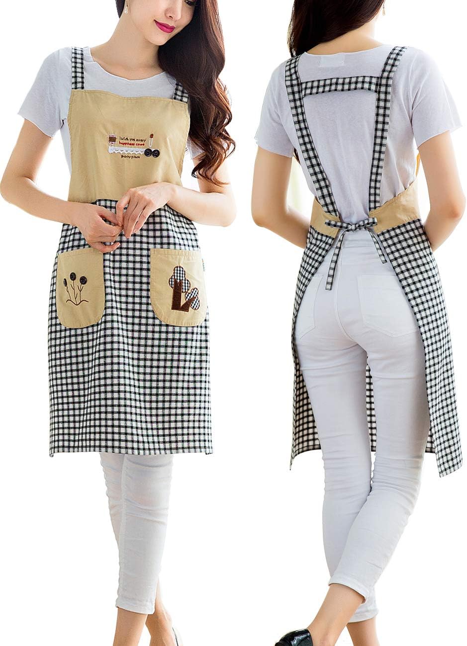 Cute Check Plaid Apron