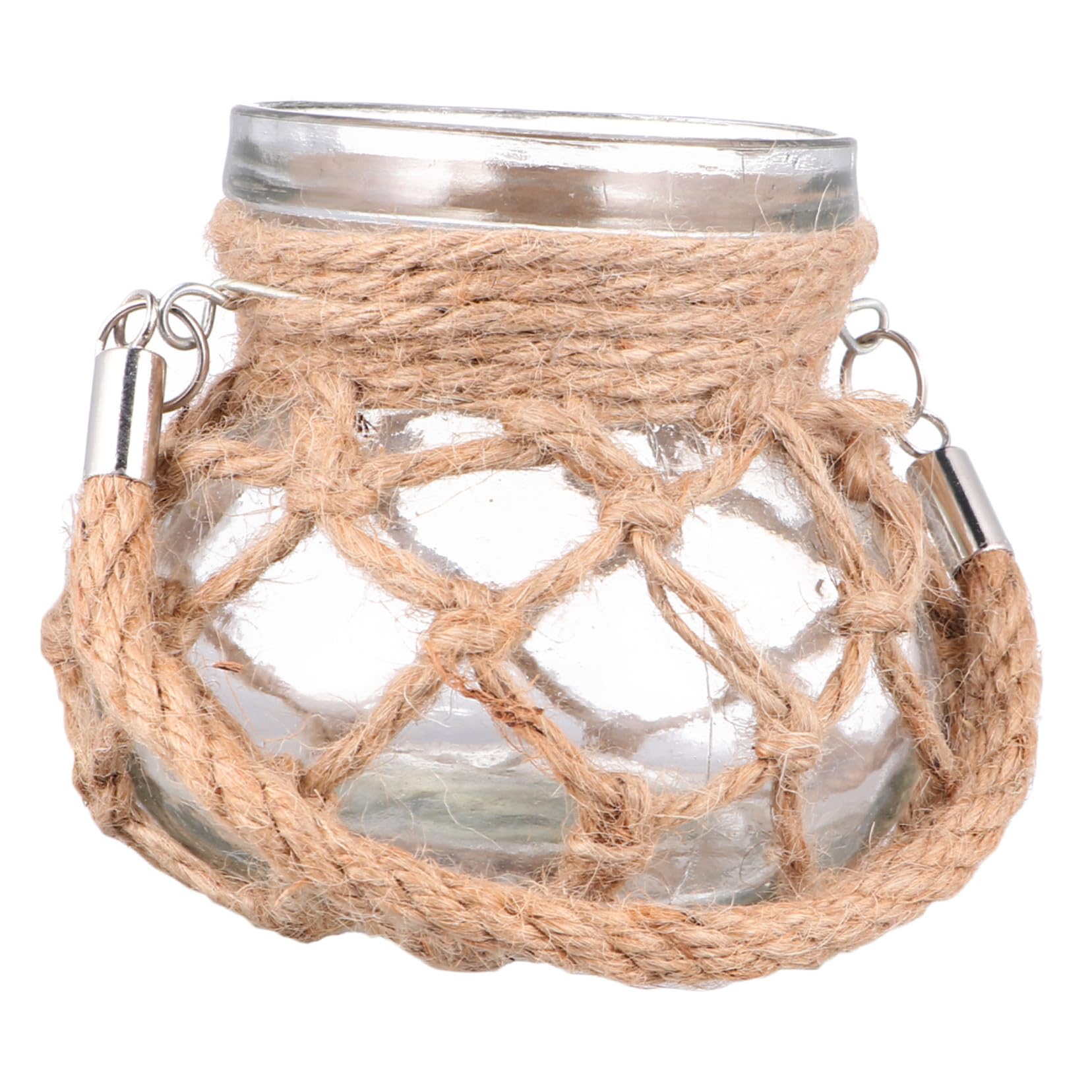 PRETYZOOM Vase en Verre à Corde Style Rétro Jardinière Hydroponique Décorative, Motif Gourde, pour Tulipes et Roses Maison ou Bureau