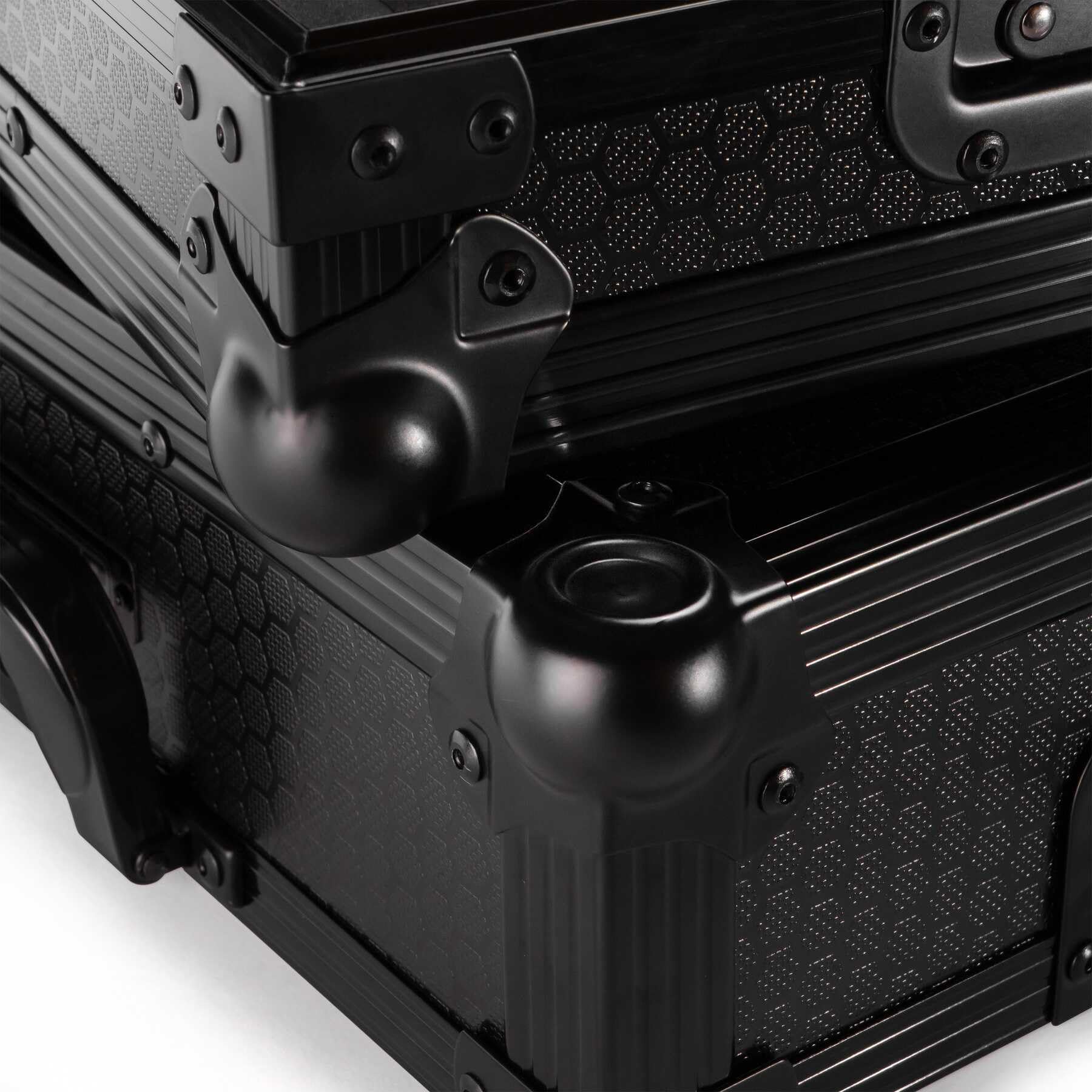 Reloop Premium RP-7 Turntable Case - Robuste Konstruktion mit kratzfester Hexa-Oberfläche in mattem Schwarz