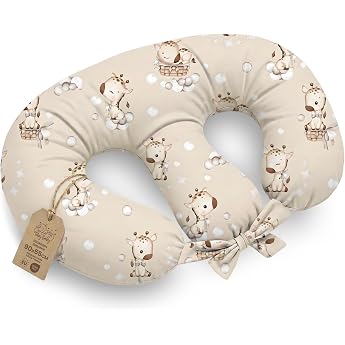 XXL Nursing Pillow for Twins in Half Moon Shape 90 x 50 cm Dimensionally