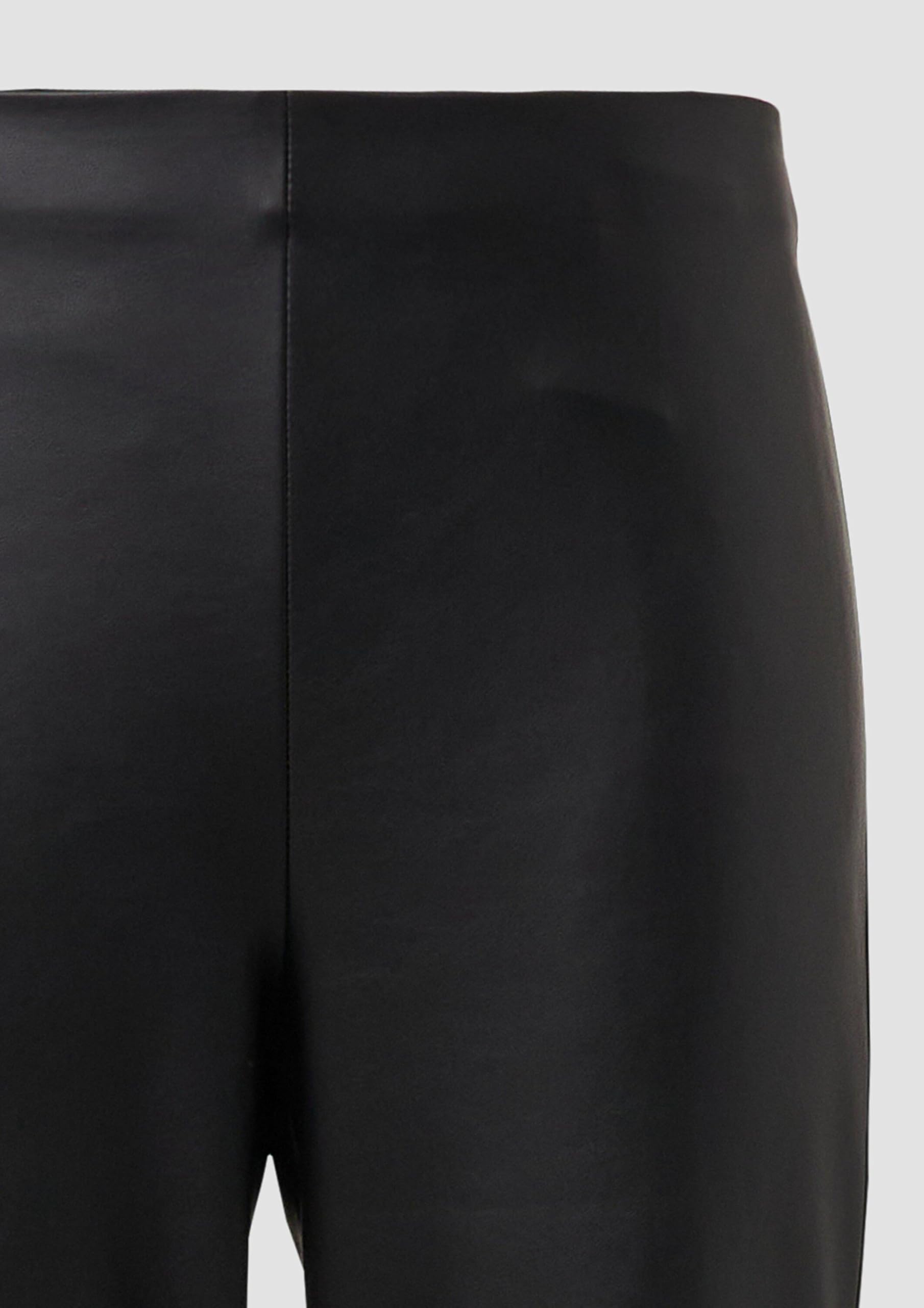 s.Oliver Damen Fake Leather Leggings Weiche Stretch-Leggings aus Kunstleder