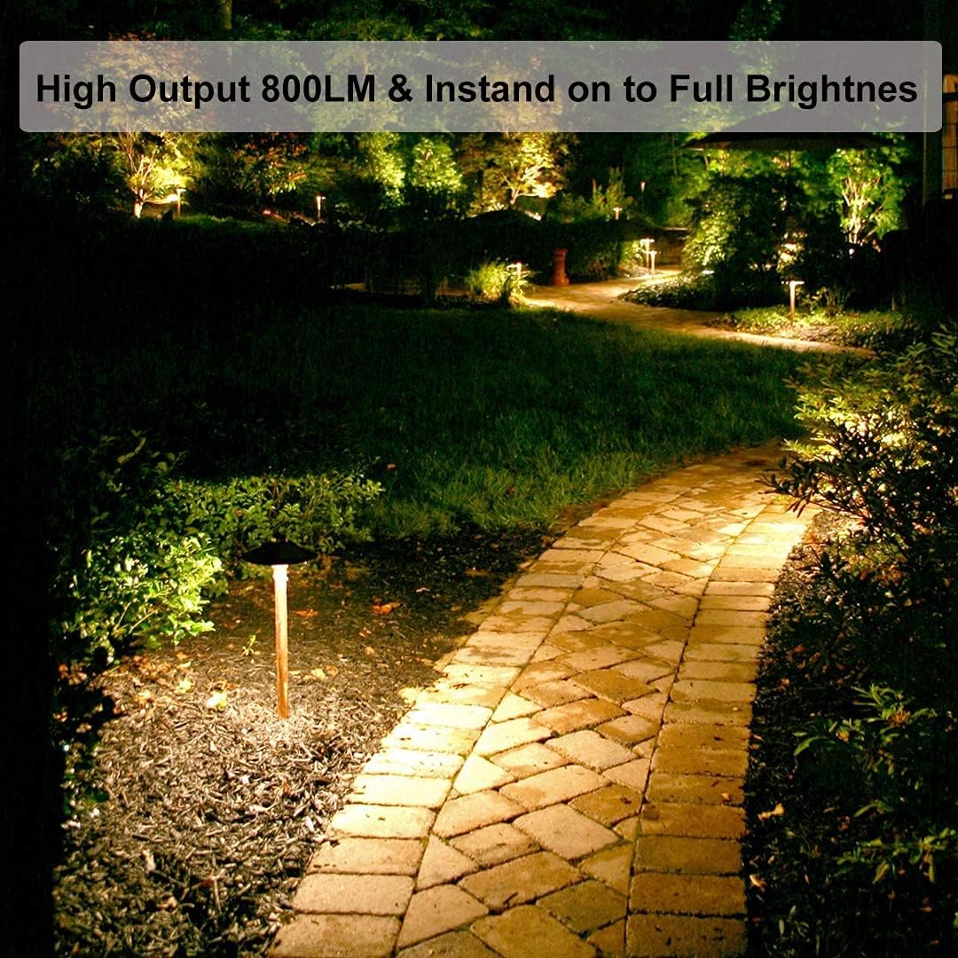 Vinaco MR16 Bulb，6 Pack MR16 Halogen Bulb 50W GU5.3 Base, 800LM High Output MR16 12V 50W Halogen, 2800K Warm White MR 16 Dimmable with Clear Glass Cover, MR 16 GU5.3 for Landscape, Track Lights