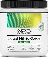 Vista 1 de Nature's Pure Blend Suplementos de óxido nítrico líquido para hombres – L-Arginina en polvo – refuerzo de óxido nítrico y suplemento de circulación