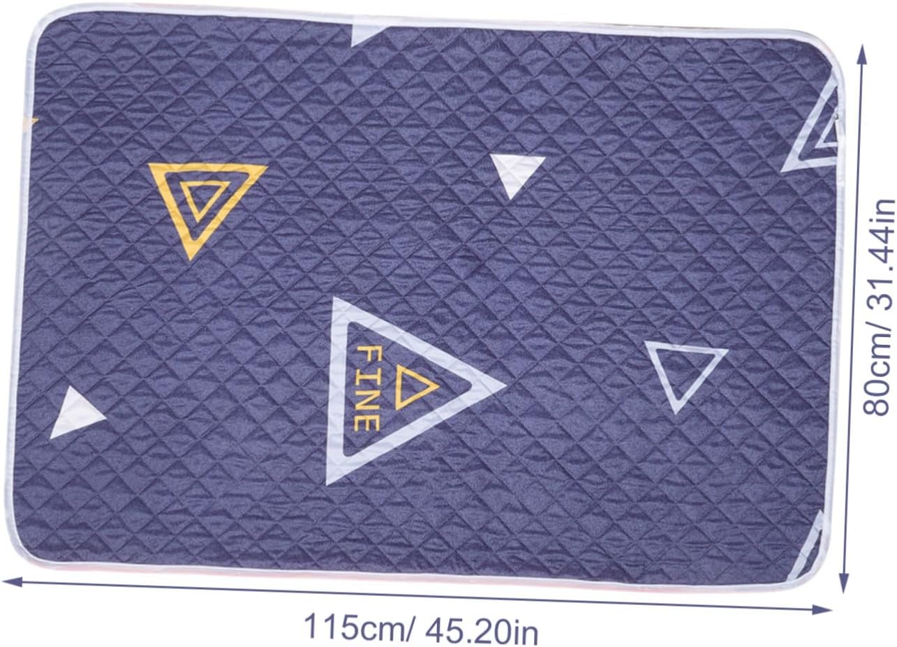 Washable Cotton Incontinence Bed Mat Breathable Reusable Urinary Under Pad for Elderly Boy Girl and Menstruation Quilted Absorbent Changing Mat Style