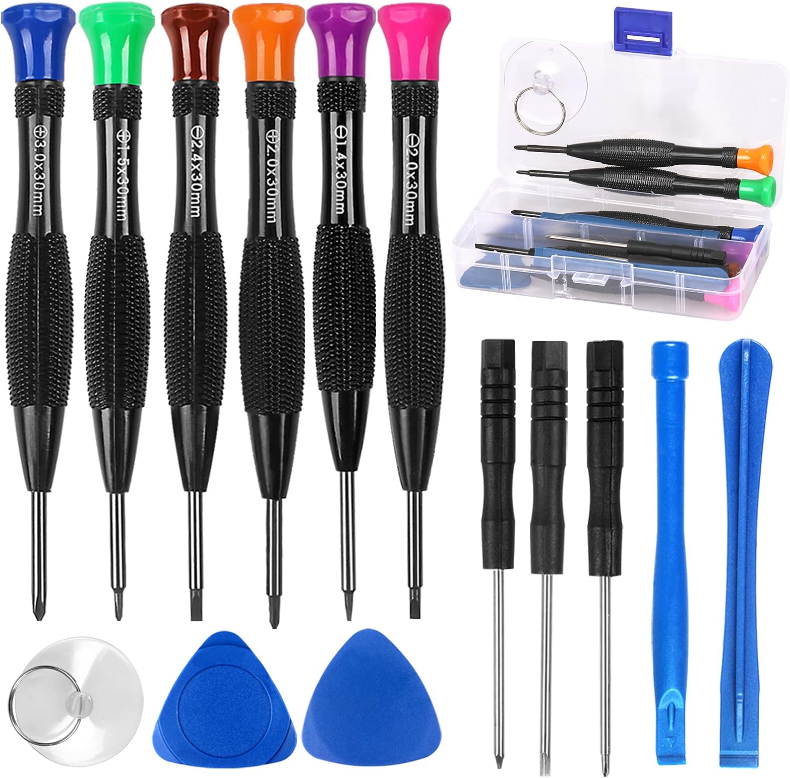 10er-Set 3-in-1 Mini-Schraubendreher Aus Edelstahl  Produktbild-Vorschau 3