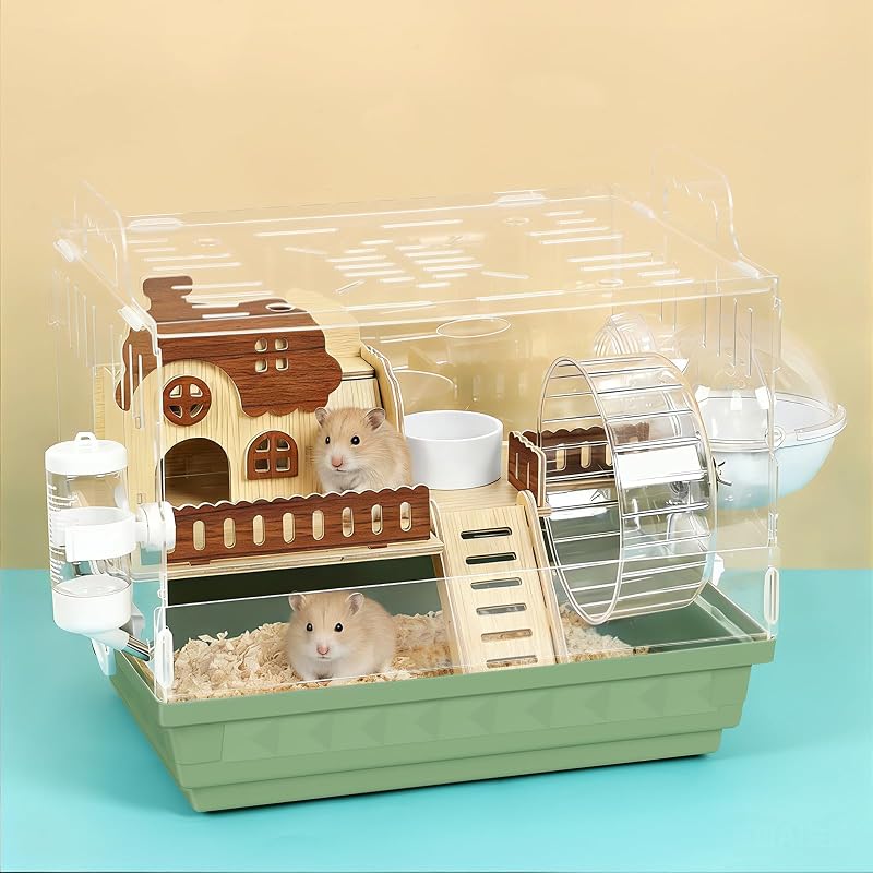 Gaiola para Hamster de Acrílico com Acessórios YAHKBTEN LY9500-GN1zen