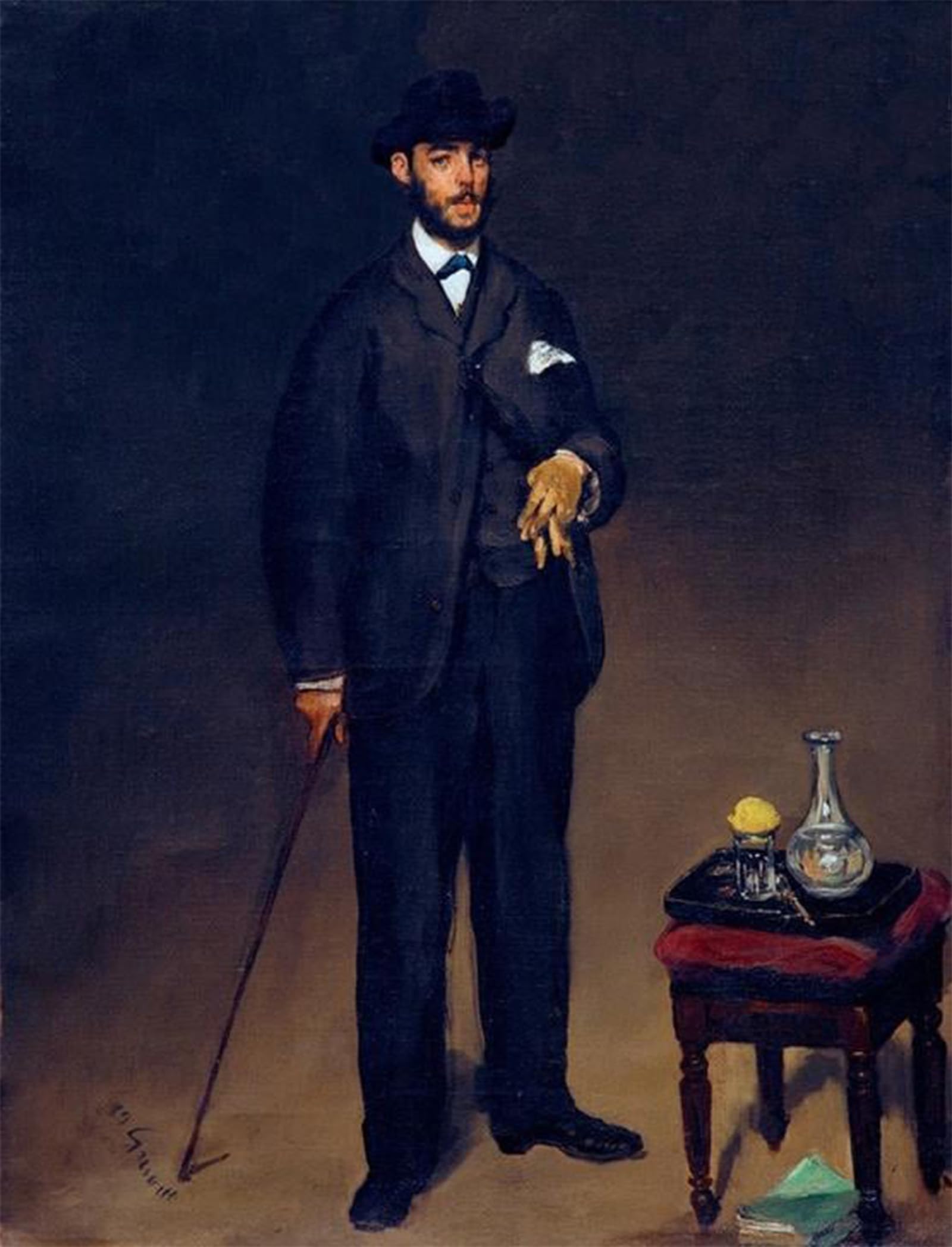 Posteriik No Frame Famous Animal Posters Vintage Picture Portrait Of Théodore Duret By Edouard Manet Modern Wall Decor For Home Decor 60X90cm