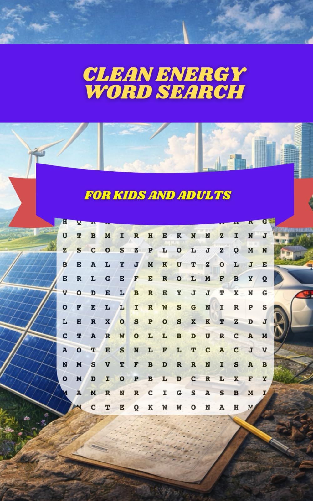 Clean Energy Word Search: 30 Renewable Power & Green Technology Puzzles Featuring Solar, Wind, Electric Vehicles, Smart Grids, and the Future of Sustainable Living