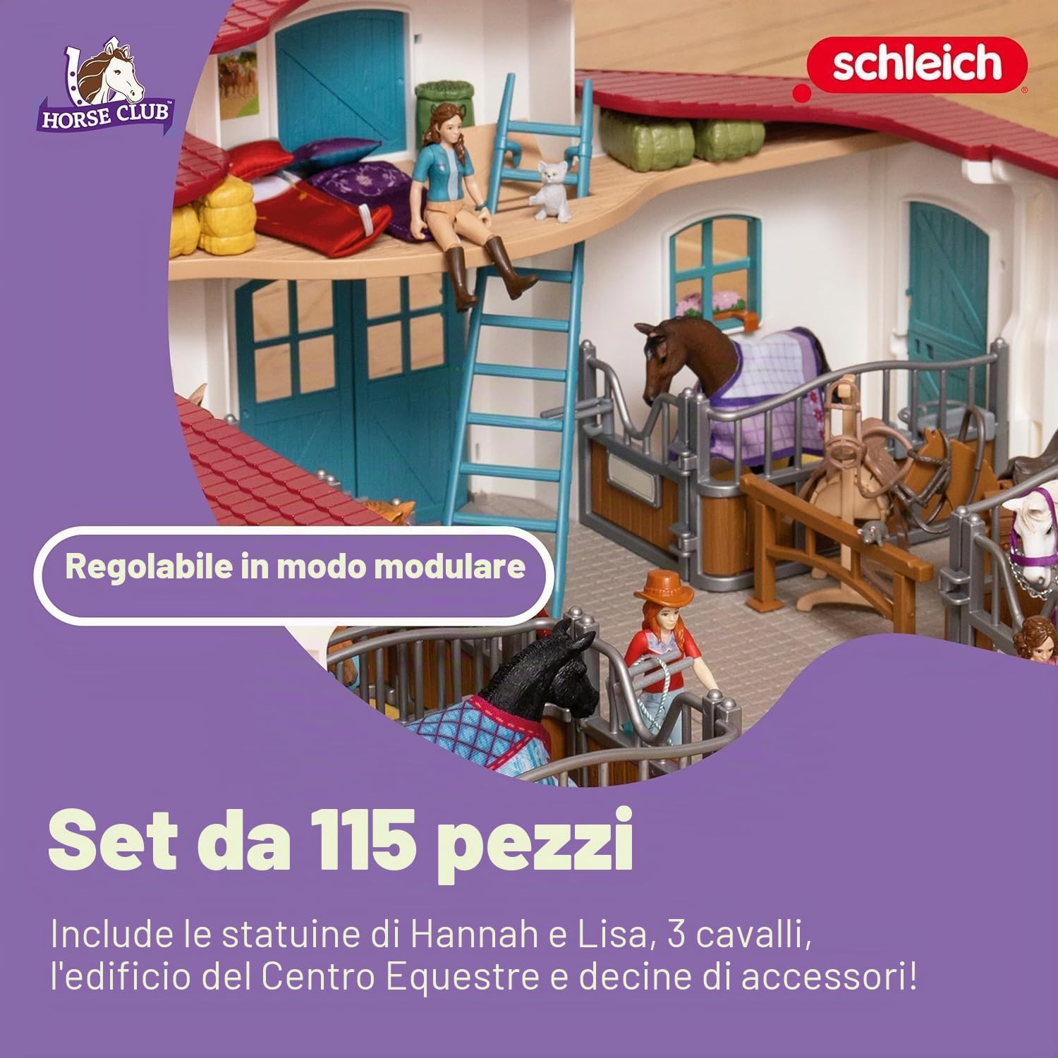 Schleich HORSE CLUB | Maneggio 42567 | dai 5 anni | 115 pezzi