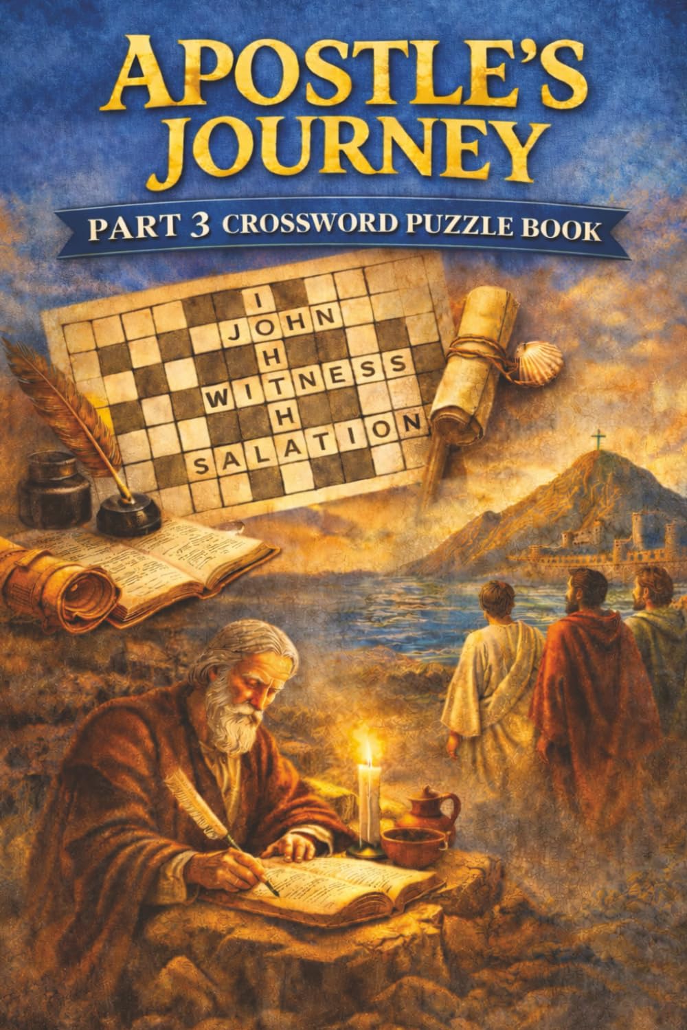 Apostle's Journey Part 3 Crossword Puzzle Book: Biblical Studies | 50+ crosswords with answers | 9x6 inches 100+ pages | Gift for Christians