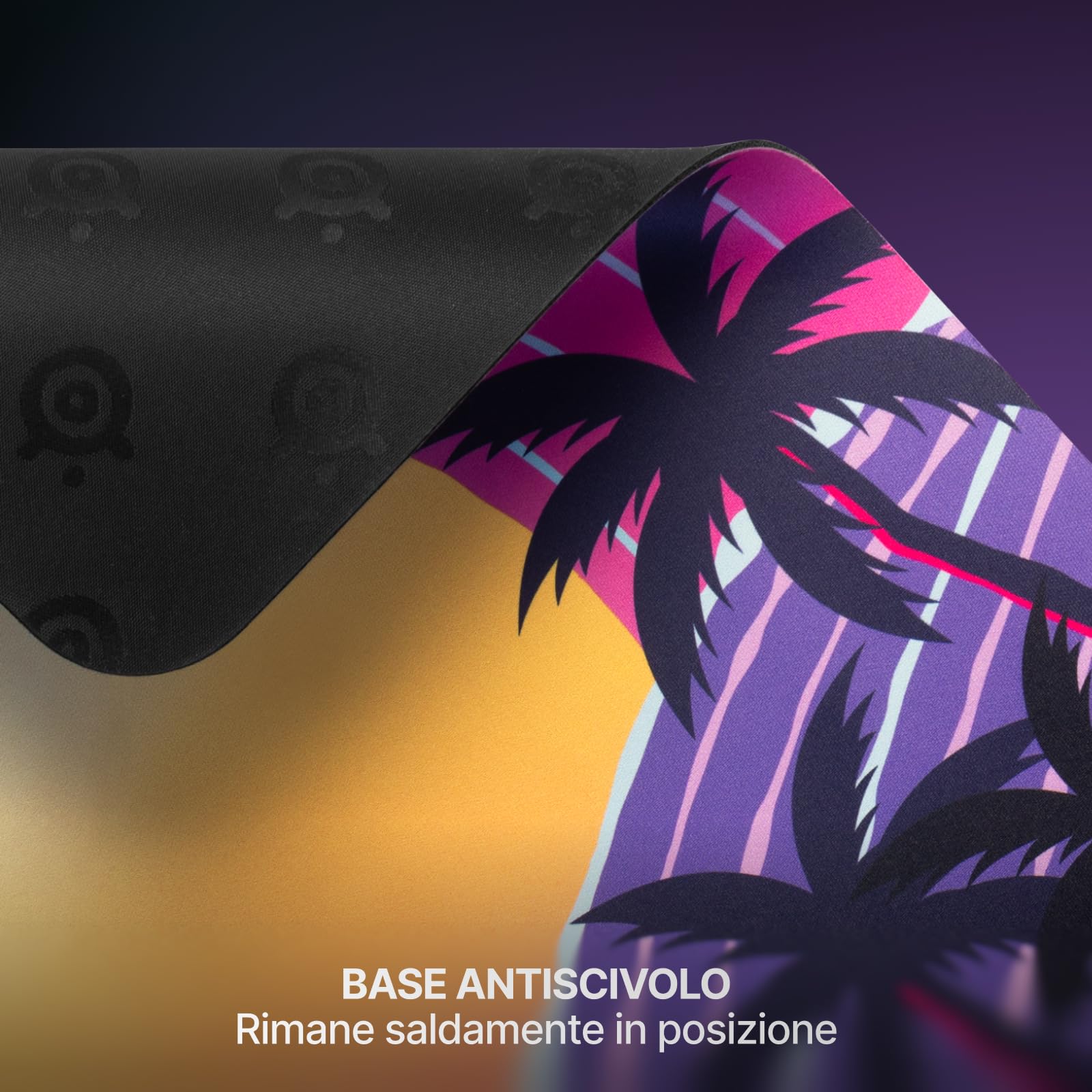 SteelSeries QcK Tappetino mouse gaming in tessuto XXL — Edizione limitata Neon Sunset