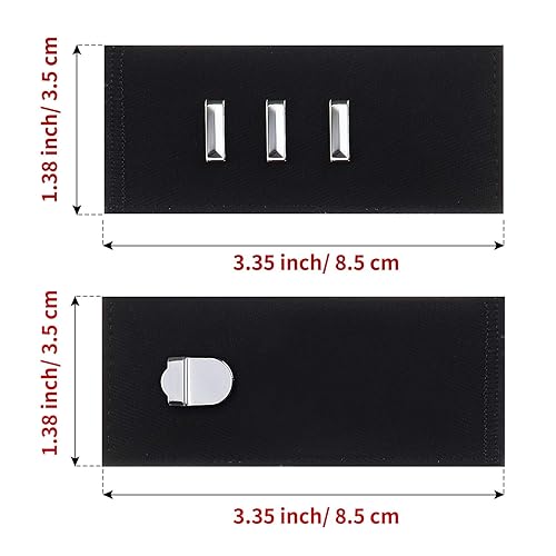 Miniatura 6 de TOODOO 10 extensores de cintura, con botón elástico, extensor de cintura, pantalones de gancho para hombres y mujeres, pantalones de mezclilla, 2