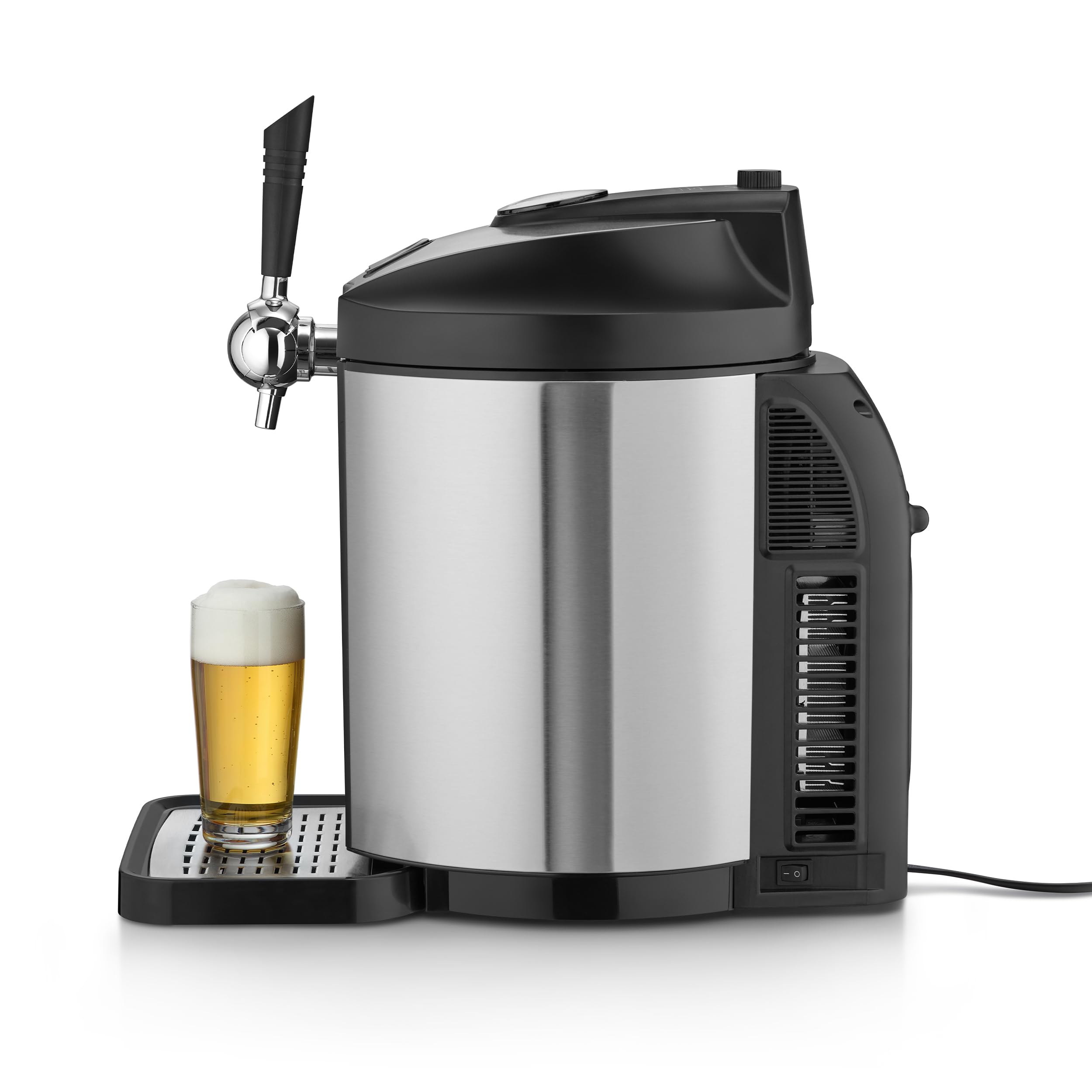 CASO BeerMaster Bierzapfanlage für 5 Liter Fässer 4-12°C Kühlung bis 10 Tage stufenloser Druck