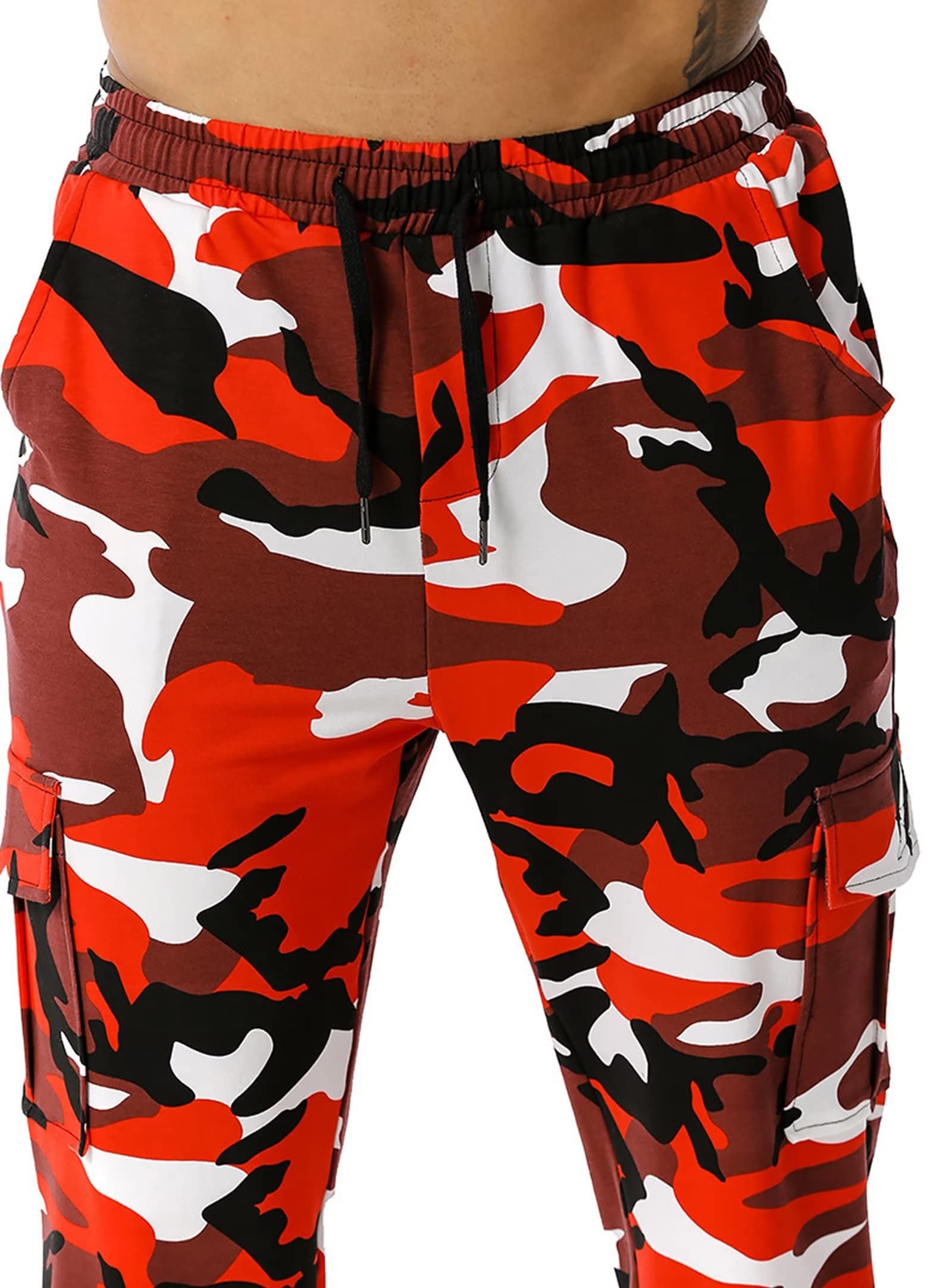 Pantaloni Cargo Pantaloni Joggers Pantaloni Running Sweatpants con Tasche Casual Gym Workout Athletic Pants Pantaloni Walking
