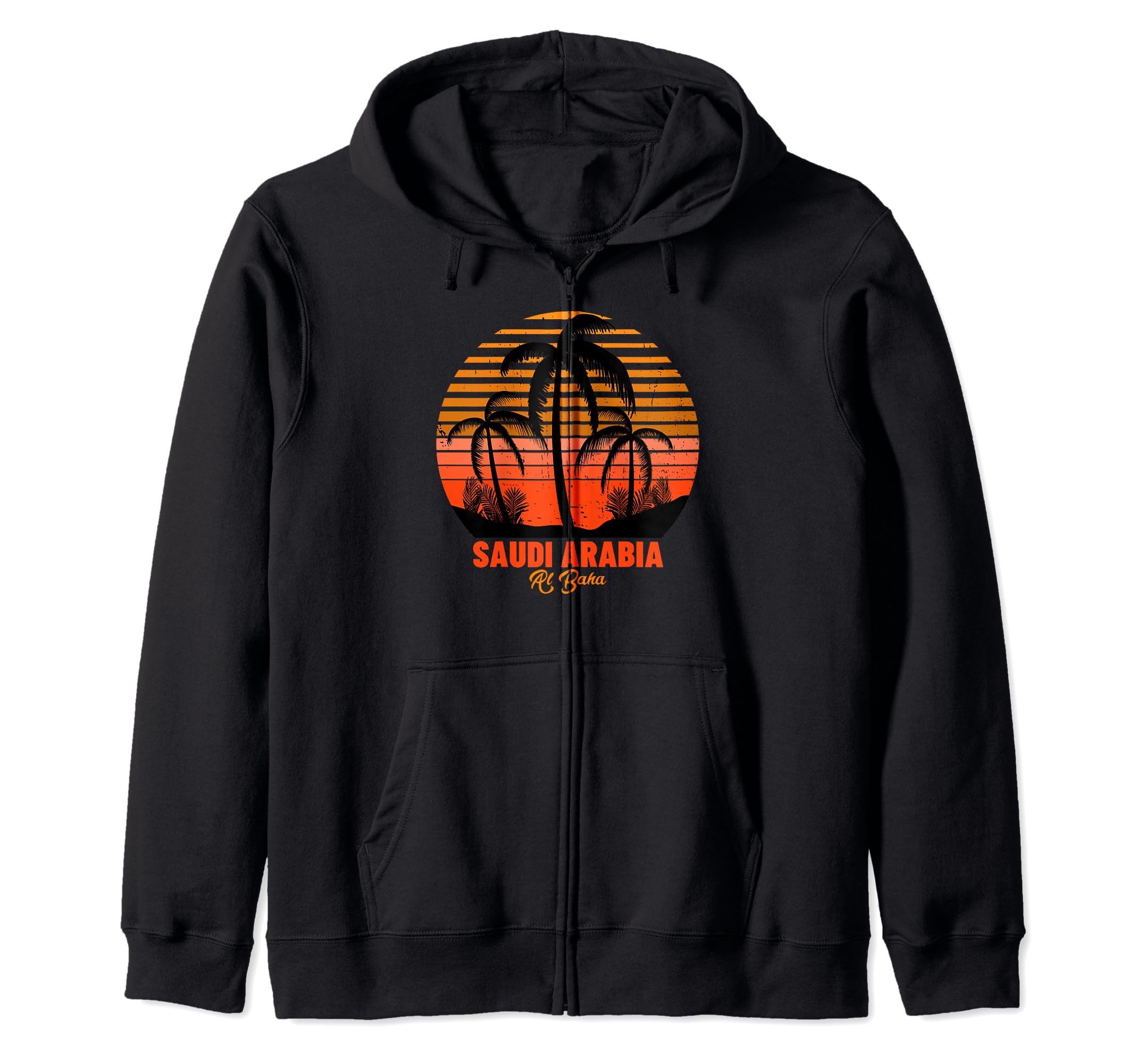 Al Baha Saudi Arabia Zip Hoodie