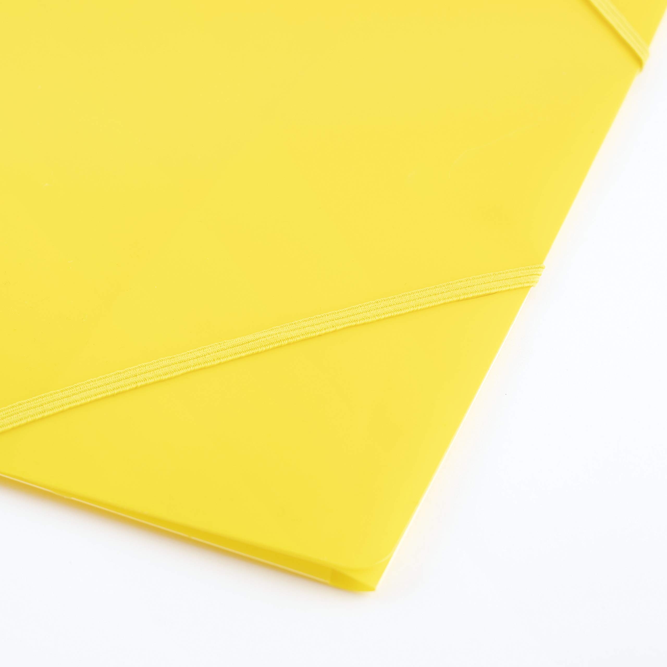 Chemises Postales PP 6 Couleurs - Format A4 Avec Bande Élastique - Lot De 6