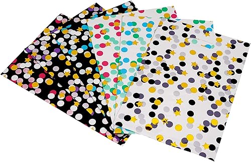 Miniatura 9 de HABILE Paquete de 48 bolsas de regalo de plástico para fiestas bolsas de regalo duraderas con asas bolsas de plástico para golosinas bolsas de