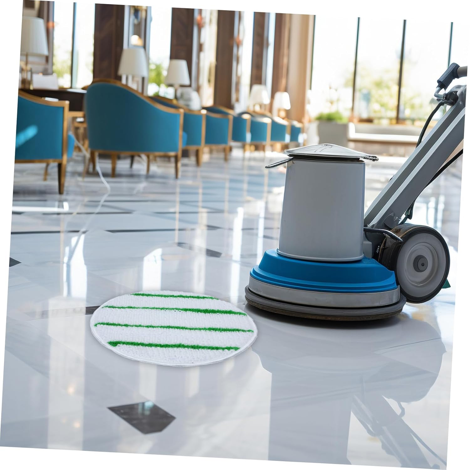 Cotton Buffing Polishing Wheel for Stone Care Abrasive Pads with Cleaning Strips for Marble and Porcelain User Friendly Design for Home Use