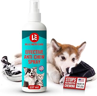 Dr.Le Nutri Care for Dogs & Cats - Extended Formula - Made in USA - 237mL (8 fl Oz) - Multi-Surface Application – Safe, Bitter Deterrent – No Residue or Stains