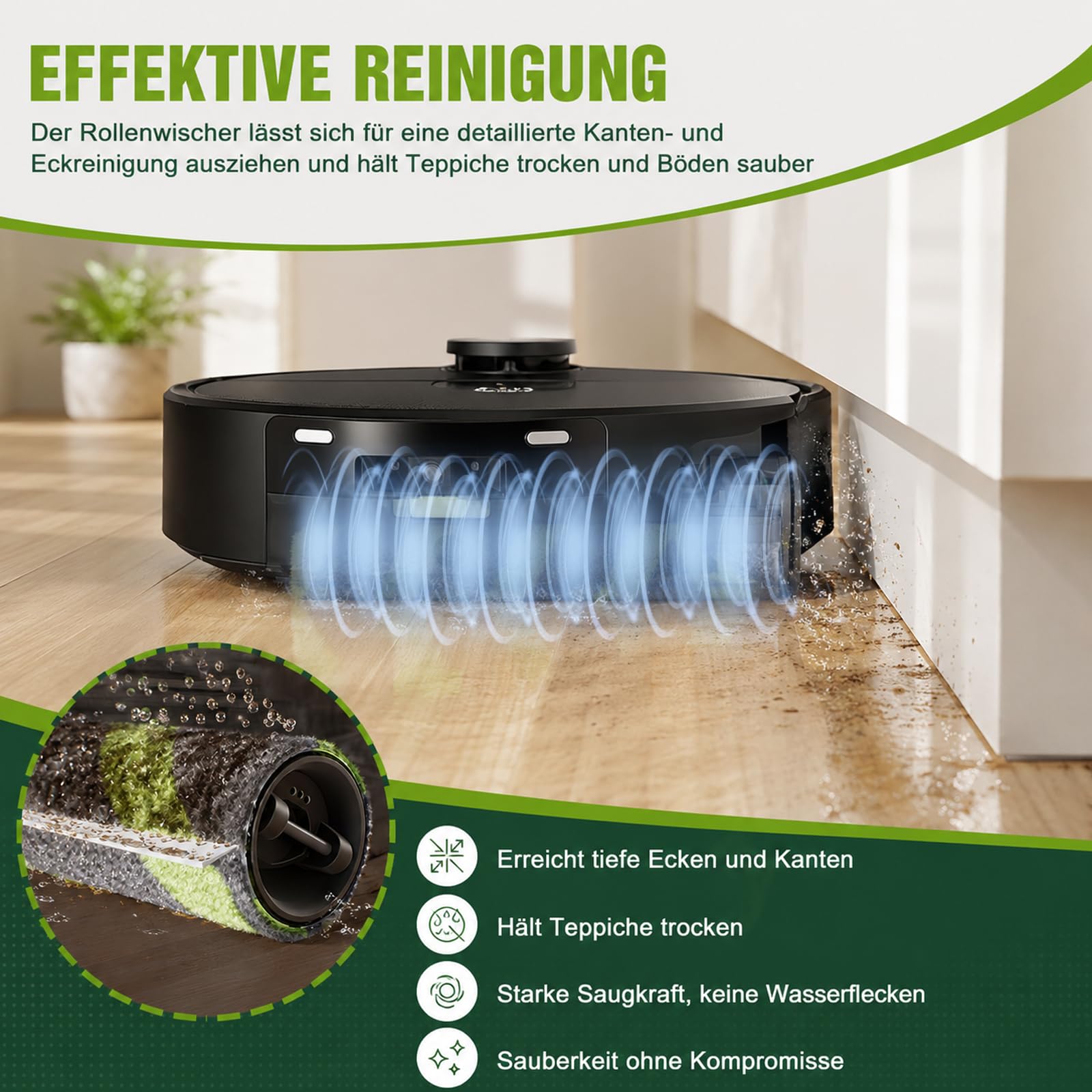 Zestaw 2 wymiennych rolek mopa kompatybilny z iRobot Roomba Max 705/706 Combo, zmywalna ściereczka do czyszczenia rolek z mikrofibry, rolki czyszczące i akcesoria do odkurzacza robota