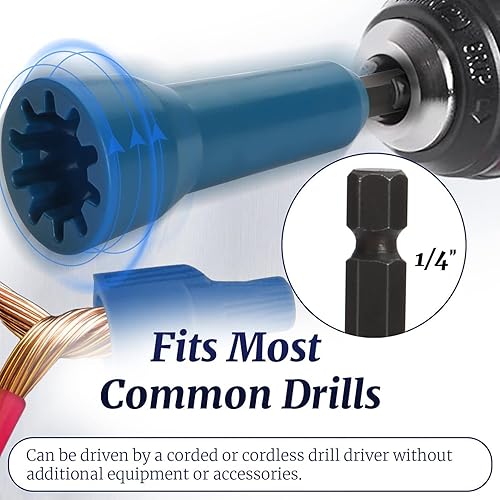 Miniatura 5 de Herramienta de torsión de alambre, tornado de tuerca de alambre, enchufe de conector de alambre giratorio giratorio, girador de alambre, tornado de