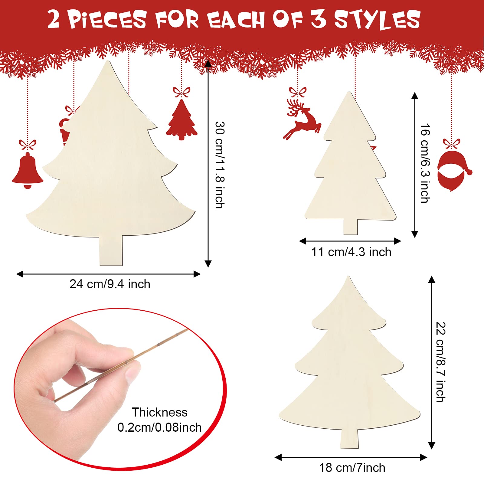 STOBOK 20 Piezas De Artesanía De Madera Para El Hogar, Mini Madera