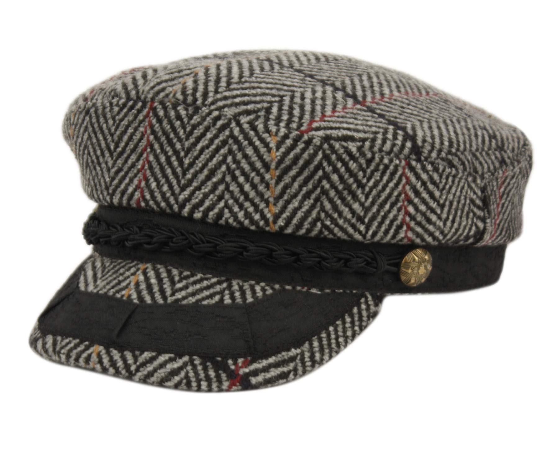 Epoch hatsMen's Greek Fisherman Sailor Fiddler Winter Wool Driver Hat Flat Cap
