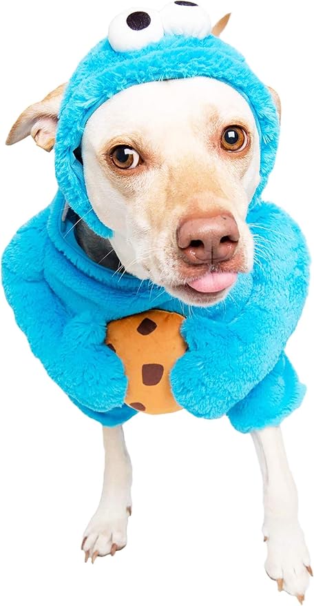 Pet Krewe Unleash The Parade Krumelmonster Hundekostum Sesamstrasse Haustierkostume Fur Xl Hunde Amazon De Haustier
