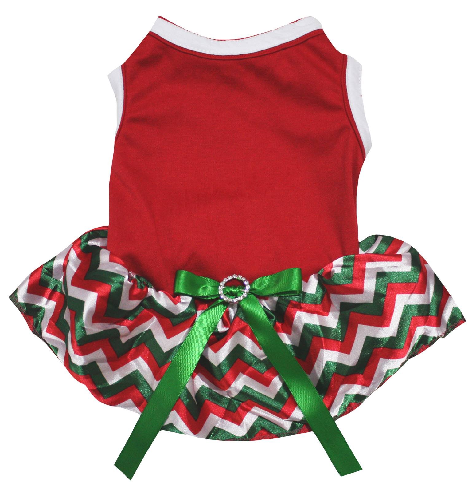 Robe pour chiot rouge style tutu pour fêtes et sorties