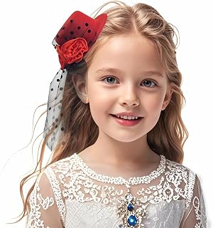 Jastore Mini Tea Party Hats for Kids Little Girls Derby Fascinators Church Hat Accessories Tea Party Accessories