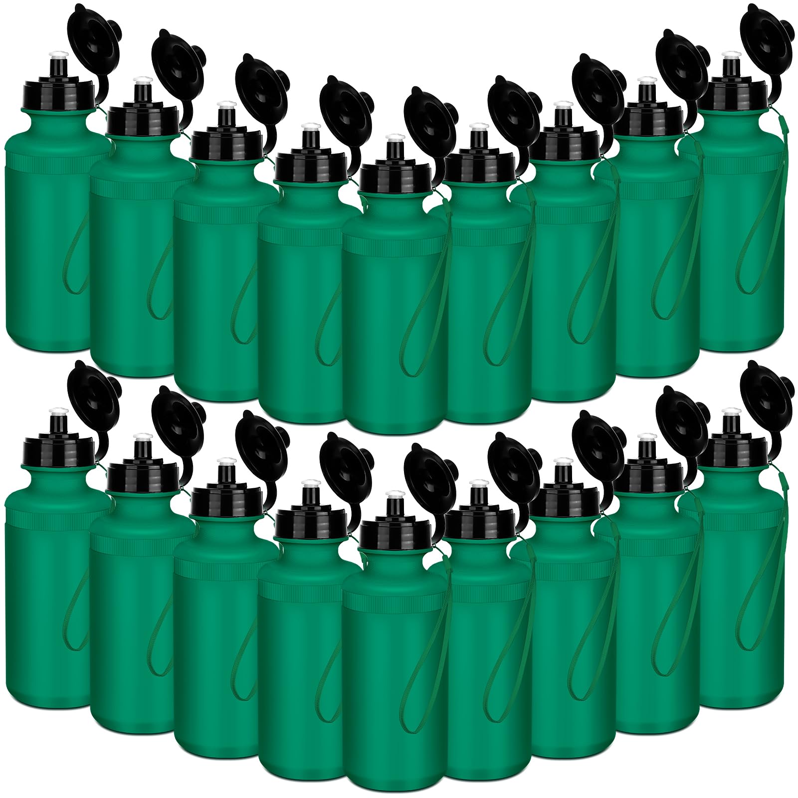 Zubebe 36 Pcs Sports Water Bottles Bulk Squeeze Reusable Bpa-free Plastic Water Bottles End of the Year Gifts Summer Gifts for Students Travel Hiking