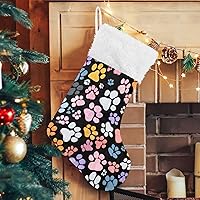 Vista 10 de ALAZA Calcetines de Navidad plateados de invierno, copos de nieve de Navidad, clásicos, personalizados, decoraciones de calcetines grandes