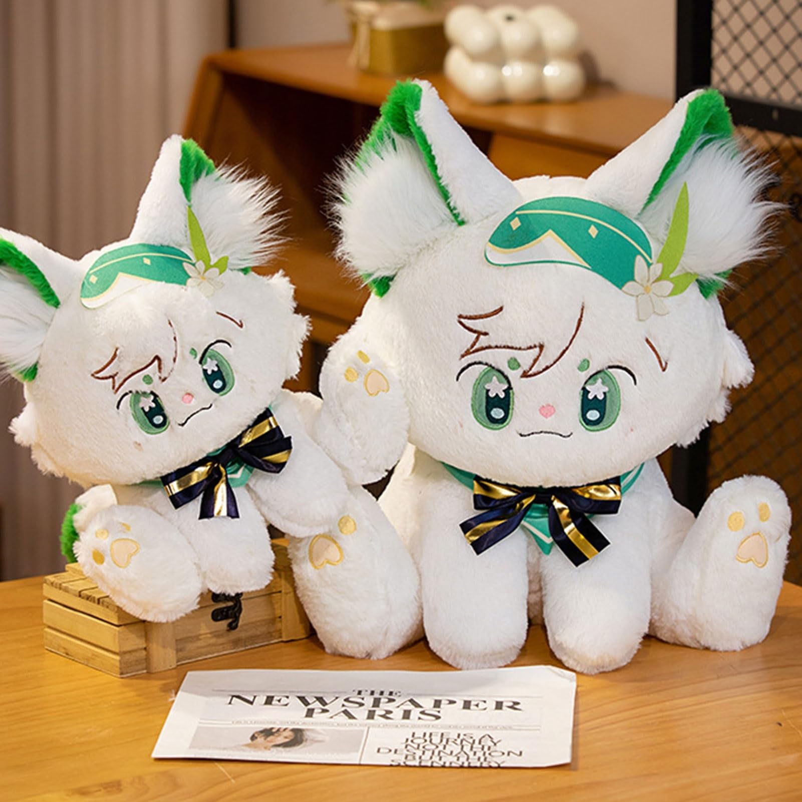 TOPLITHE Genshin Cat plush, Anime Stuffed Animals Impact Plushies Soft Cute Toy for Kids Christmas Gamer Gift(B,32cm) - Image 2