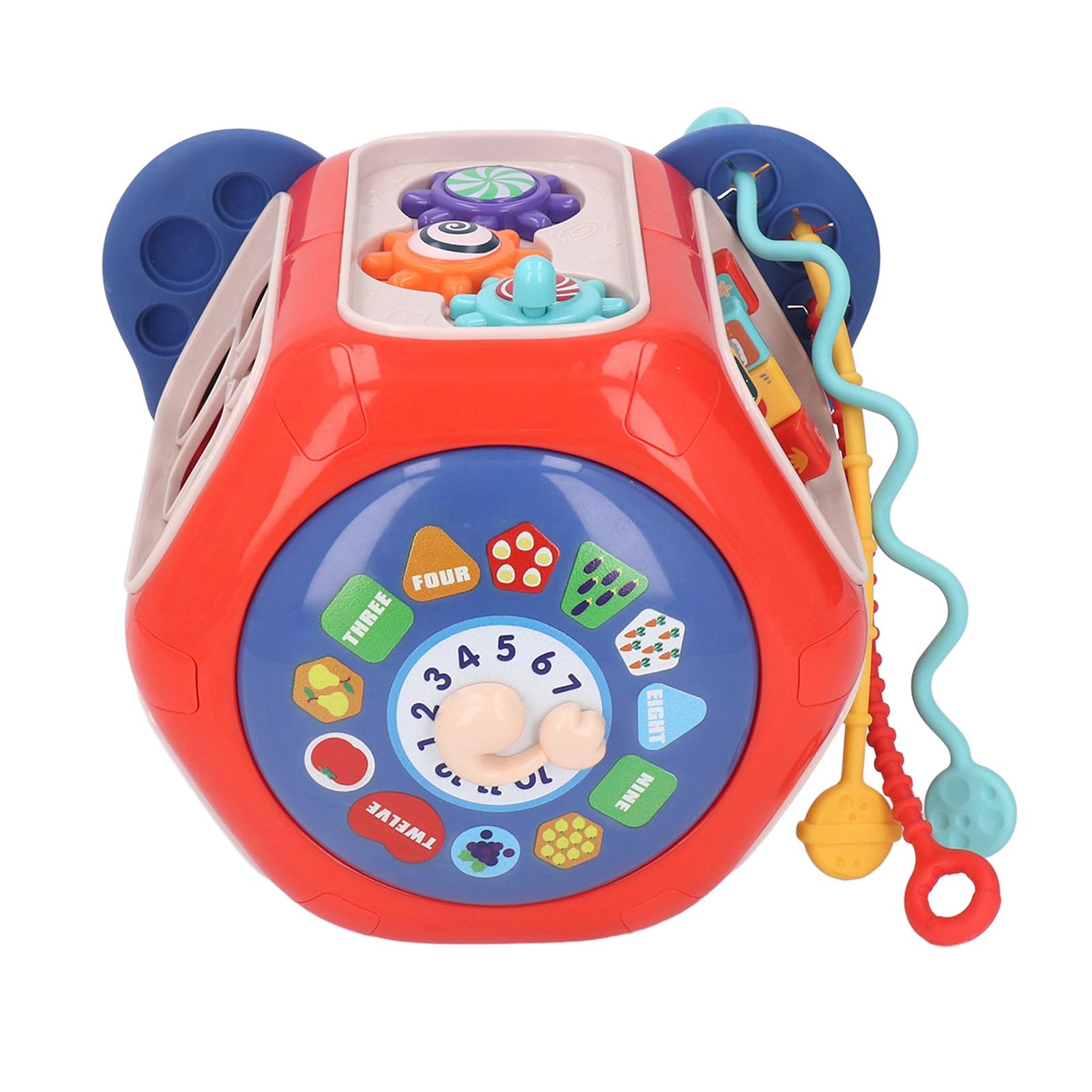 Activity Play Cube, Activity Cube para niños pequeños, 20 en 1 Música Ligera Efecto Multipropósito Toy de educación temprana para niños pequeños, Juguetes sensoriales para