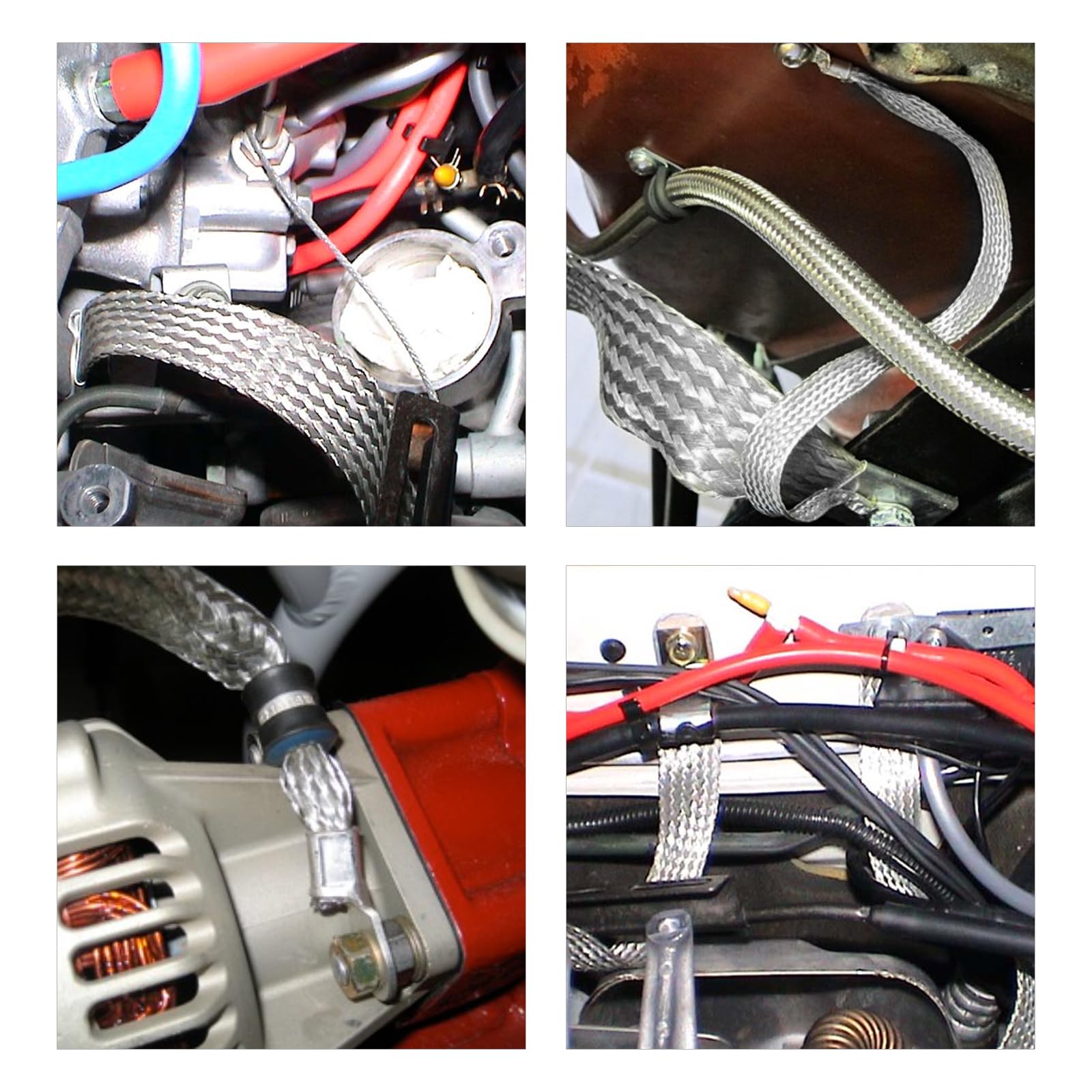 Manicotti intrecciati in rame stagnato per filo di copertura, rete espandibile, cinghie di messa a terra per cavi audio schermati (1,2 - 3,5 m)