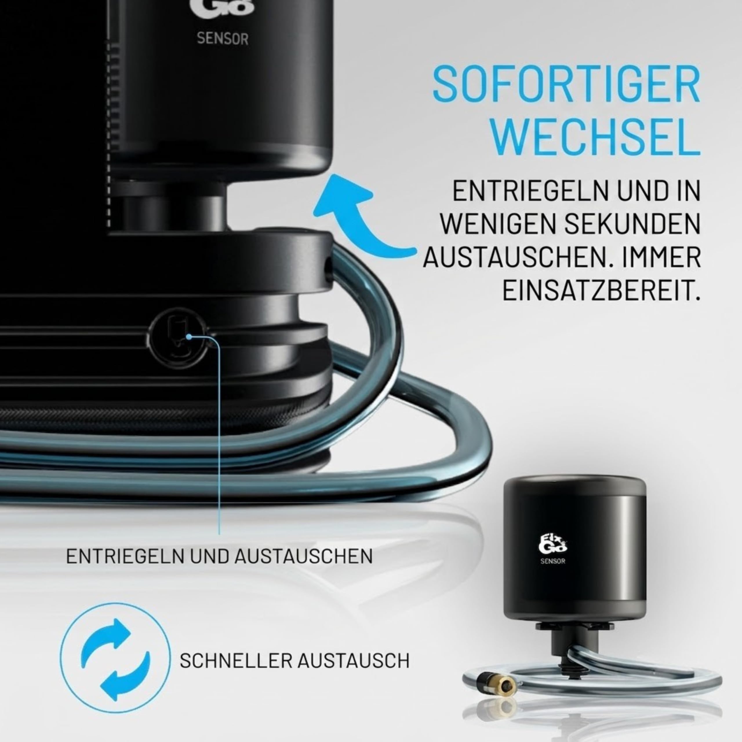Fix&Go Sensor 12V Reifenpannenset mit Kompressor, RDKS sicher