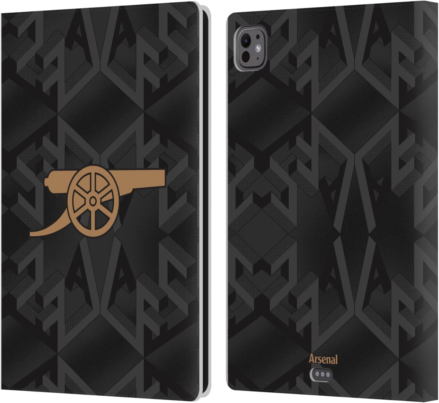 Head Case Designs Officially Licensed Arsenal FC Away 2022/23 Crest Kit Leather Wallet Case Compatible with Apple iPad Pro 11 M4/M5 2024/2025
