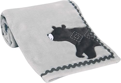 Vista 23 de Lambs & Ivy Hall of Fame Sports Jersey/Faux Shearling Cozy Baby Blanket Salón de la Fama