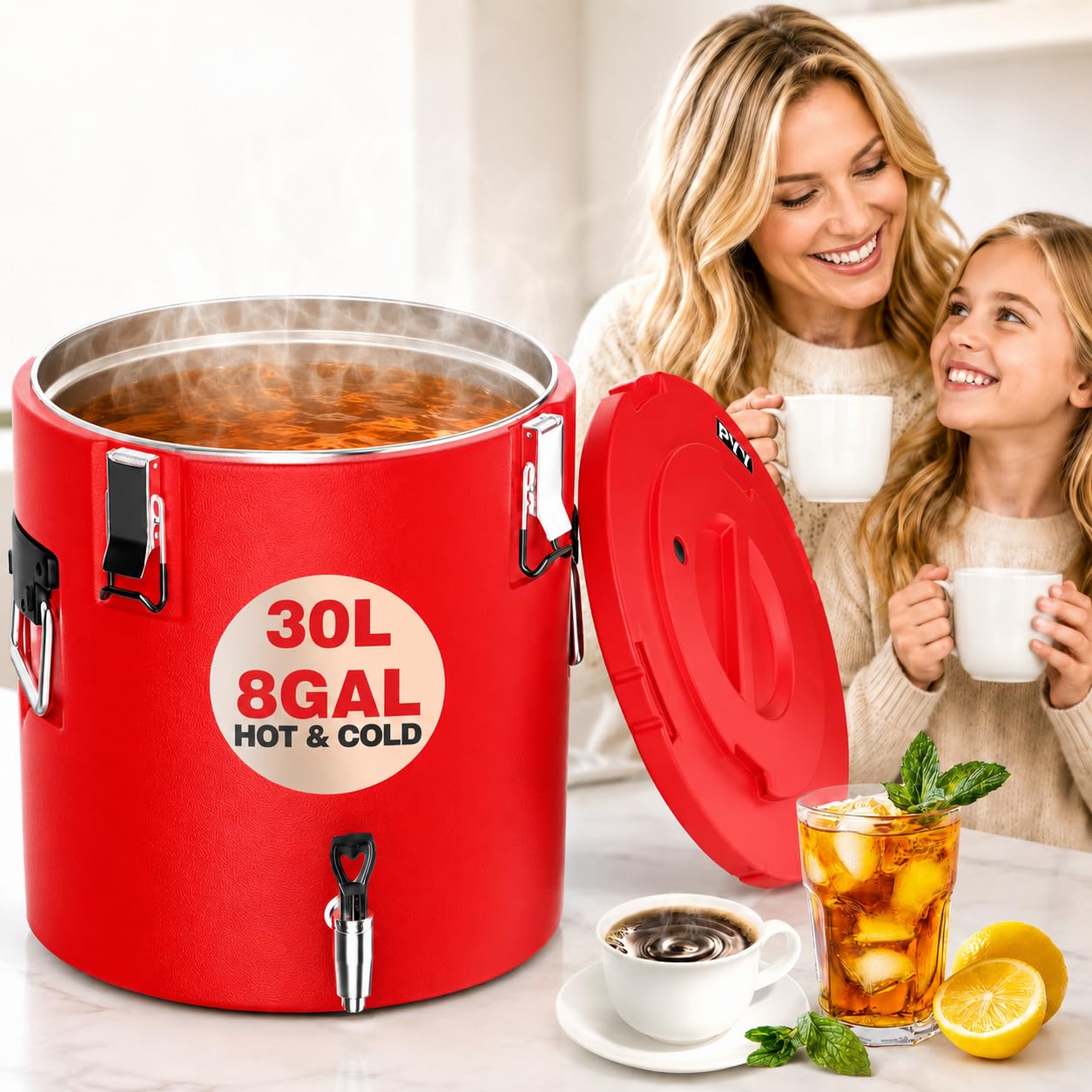 Amazon.com: PYY Insulated Beverage Dispenser 8 Gallon - Hot Drink